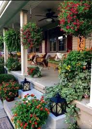 30 Cozy Front Porch Design And Decor Ideas For You Asap Front Porch Decorating Small Flower Gardens Porch Garden