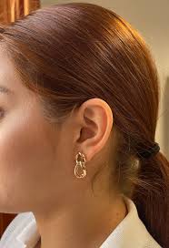 14K Gold Two Tone Dangle Curb Link Earrings, Rose Gold, Yellow Gold, Curb  Link Earrings, Dangle Earrings, Gold Earrings, Gold Jewelry