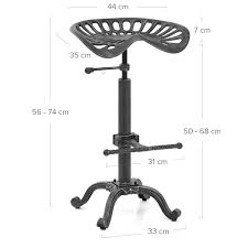 Can't decide on a bar or counter stool for your modern farmhouse kitchen? Quanzhou Auto Furniture Co Copper Ltd Diwhy Rustic Industrial Farmhouse Tractor Seat Adjustable Bar Stool Industrial