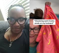 Woman Pranks Her Husband with The Disintegrating Swim Shorts