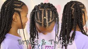 Doing flat twists on natural hair can sometimes offer more defined curls that doing individual twists. Braids Twists Cute Easy Protective Style Natural Hair For Kids Youtube