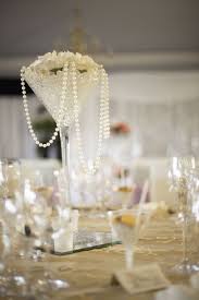 Pearl Centrepiece Pearl Wedding Decorations Martini Glass Centerpiece Pearl Centerpiece