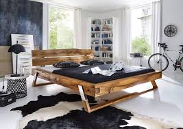 Sam Balkenbett Massiv Wildeiche Boris Holzbett 180 X 200 Cm Auf Lager Modernes Holzbett Holzbett Holz Schlafzimmer