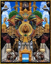Futurist Digital Collages By Manzel Bowman Afrocentric Art Afrofuturism Art Futuristic Art
