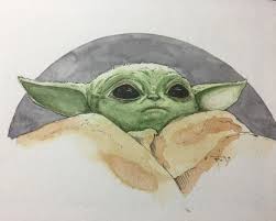 Ugh I Am In Love With Baby Yoda And I Don T Want To Paint Anything Else Anymore Lol Babyyoda Themandalorian S Yoda Art Star Wars Drawings Star Wars Art