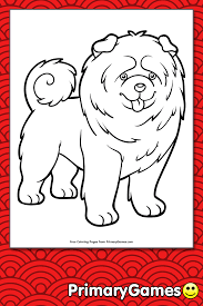 Looking for some adult coloring pages? Chow Chow Coloring Page Free Printable Pdf From Primarygames
