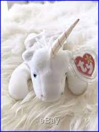 Very Rare Mystic Beanie Baby With Iridescent Horn 1993 1994 With Tag Errors Rare Beanie Babies