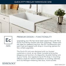Kitchen sink drop in deep bowels. Anna Quickfit Drop In Farmhouse Fireclay 25 85 In 3 Hole Single Bowl Kitchen Sink In Crisp White Overstock 31910944