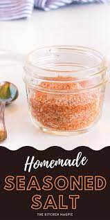 Homemade Seasoned Salt The Kitchen Magpie In 2021 Homemade Seasoning Salt Flavored Salts Recipes Seasoned Salt