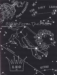Vintage Leo Zodiac Print From 1940s Perfect For Framing Etsy Night Sky Stars Constellations Leo Constellation Tattoo