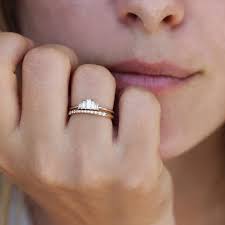 Maybe you would like to learn more about one of these? Baguette Diamonds Bridal Ring Set Artemer