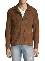 Saks Fifth Avenue Suede Field Jacket Field Jacket Jackets Saks Fifth Avenue
