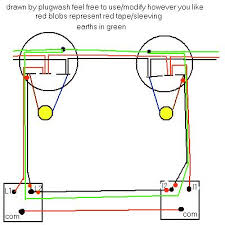 Two way switch wiring diagram two way switching means having two or more switches in different locations to control one lamp. Electrics Two Way Lighting