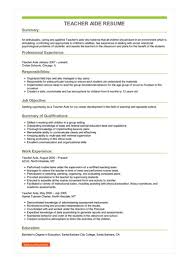 There are over 15,743 teacher assistant careers. Teacher Aide Resume Example