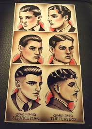Men Hair Styles Men Hair Styles Coiffures Vintage Enseigne De Coiffeur Coiffure