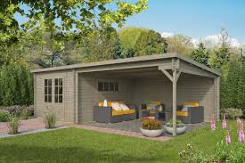 Für einige leute steht fest, dass sie ihr gartenhaus auf gar keinen fall kaufen möchten. Gartenhaus Anbau In Grau Geratehaus Blockhaus Schuppen Holzhaus Schleppdach Ebay