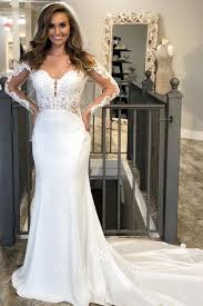 We have best princess bridal gowns 2021 on sale. Off The Shoulder Sleeve Lace Satin Dream Wedding Dress Vq