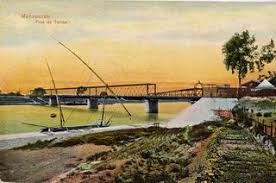 pont de talkha vers 1913 cliche ephtimios كوبري طلخا 1913 egypt historical photos nile river