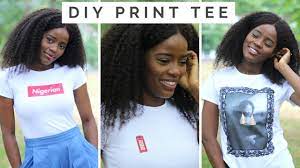 Apply light pressure to the paper and your tee shirt. How To Print Tshirts At Home Diy Graphic Tee Youtube