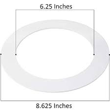 For br30/par30/r30 to be used with 6″ recessed cans 7.25 inch outer dia. 5 Pack White Plastic Trim Ring For 8 Inch Recessed Can Down Light Oversized Lighting Fixture Flyers Online