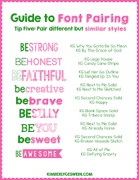 Font Pairing Guide 5 Font Pairing Scrapbook Fonts Fancy Fonts