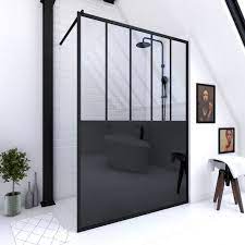 Vous souhaitez investir dans l. Paroi De Douche 140x200 Cm Type Verrieres Verre Trempe 5mm Et Structure Aluminium Noir Mat Cdiscount Bricolage