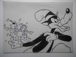 Check out inspiring examples of big_bad_wolf artwork on deviantart, and get inspired by our community of talented artists. Studio Disney Original Drawing Big Bad Wolf And Three Catawiki