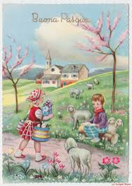 Nostalgia Cartolina Di Pasqua Pasqua Carta D Epoca