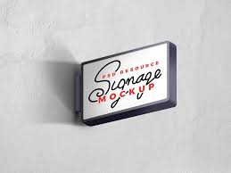 Free round wall mounted signage mockup psd set. Set Of Wall Signage Mockups Mockup World