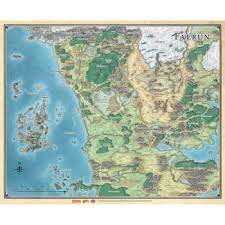 It splits over two pages and the page fold means rather important places like. Dungeons Dragons Sword Coast Adventurer S Guide Faerun Map