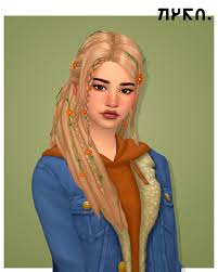 Kyra Hair Jacket Earrings Sims Hair Sims 4 Characters Sims Mods