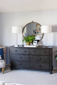 Spring Master Bedroom Black Dresser Crystal Lamps Large Round Mirror Dresser Decor Bedroom Home Decor Bedroom Home Bedroom