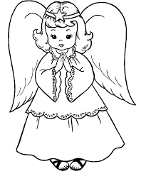 pictures christmas angel coloring for kids pages kidsdrawing free online anges de noel dessin coloriage habitak