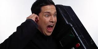 Dom Joly's giant mobile phone "nicked"