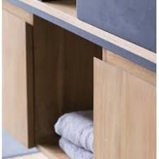 Waschtisch Aus Metall Und Teak 140 Michal In 2020 Waschtisch Holz Holztur Teak