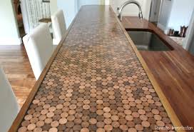From solid granite to epoxy bottle caps and beyond, discover the top 60 best bar top ideas. Penny Countertop Domestic Imperfection