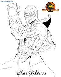 Mortal kombat, mortal kombat 11, video games, sub zero, kano. Mortal Kombat Coloring Pages 110 Printable Coloring Pages