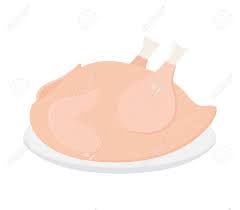See more ideas about cartoon chicken, cartoon, chicken art. Fresh Chicken On Plate Tasty Fast Food Whole Meat Made In Royalty Free Cliparts Vectors And Stock Illustration Image 79412457