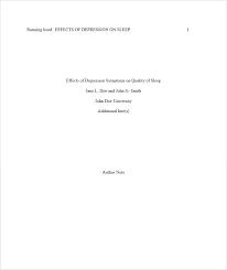 Sample apa paper for students running head: Title Page Template Apa Writing Commons