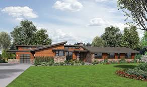 Browse ranch style house plans w/multiple bedrooms, modern open floor plan, finished basement & more! Plan 69510am Stunning Contemporary Ranch Home Plan In 2021 Modern Style House Plans Modern Contemporary House Plans Contemporary House Plans