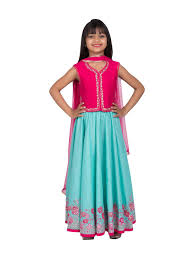 This bride who wore a tasseld powder blue outfit photography by nikhita kotru photography ★ 5. Buy Biba Girls Pink Blue Lehenga Choli With Dupatta For Girls Clothing Online Tata Cliq