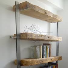 Libreria Con Top Il Legno Massello E Struttura In Ferro Decorazioni Legno Arredamento