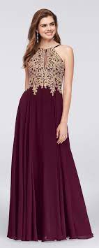 Gold And Burgundy Halter Prom Dresses Prom Dresses Weddingideas Burgundy Bridesmaid Dresses Stylish Prom Dress Prom Dresses