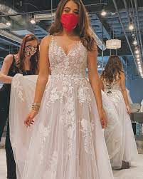 Try On Your Dream Gown At Luv Bridal Wedding Dress Prices Affordable Wedding Dresses Wedding Dresses Lace