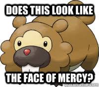 Does This Look Like The Face Of Mercy Bidoof Quickmeme