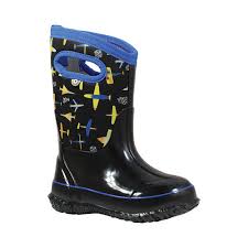 childrens bogs classic size 8 m black multi classic planes