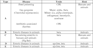 Meat from beef or pork and poultry products, particularly cooked with sauce, are at highest risk. Table 1 1 From Localization Of Type Iv Pilin Polymerization Proteins In Clostridium Perfringens Semantic Scholar