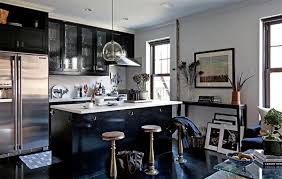 A Nyc Bachelor Pad In Just 550 Square Feet Masculine Interior Design Cool Room Designs Masculine Kitchen