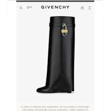 Givenchy Shark Lock Pant Boots In Leather Boots