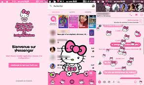 See who's calling, block unwanted . Hello Kitty Facebook Messenger Ladypinkilicious